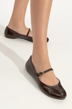 Gianvito Rossi BROWN Ballerinas Carla