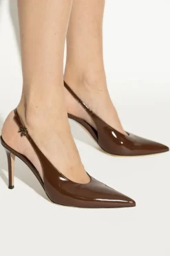 Gianvito Rossi BROWN "Heeled Shoes 'Robbie Sling'"