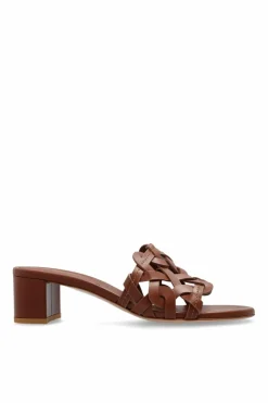 Gianvito Rossi BROWN Heeled mules Amalfi