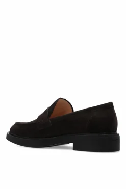 Gianvito Rossi BROWN Suede ‘Harris’ loafers