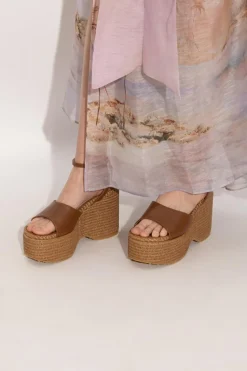 Gianvito Rossi BROWN Wedge sandals Thalia