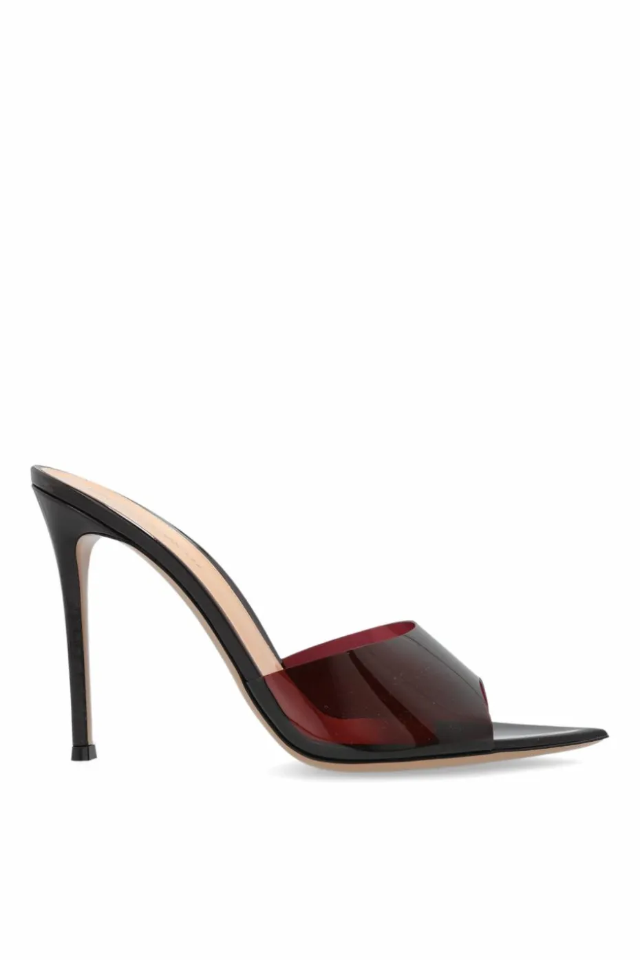 Gianvito Rossi BURGUNDY Heeled mules 'Elle'