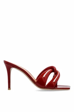 Gianvito Rossi RED Amour heeled mules