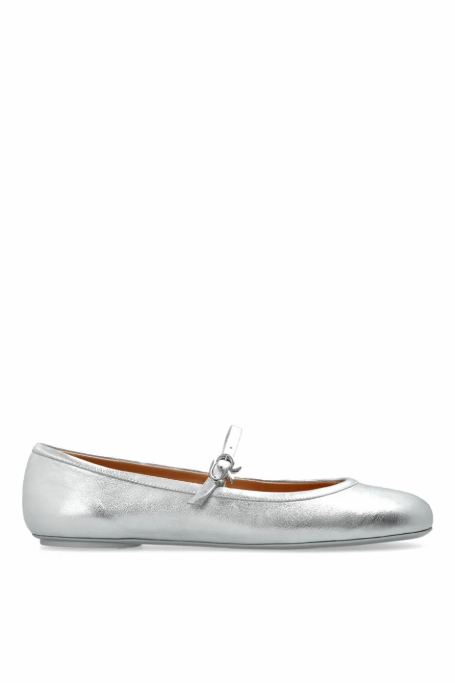Gianvito Rossi SILVER Ballerinas Carla