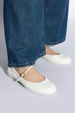 Gianvito Rossi WHITE Ballerinas Carla