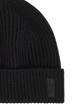 Giorgio Armani BLACK Cashmere beanie with logo