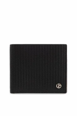 Giorgio Armani BLACK Leather wallet with logo