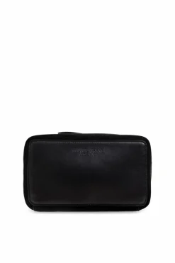 Giorgio Armani BLACK Leather Makeup Bag