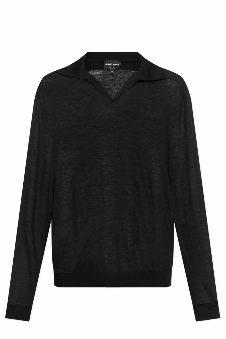 Giorgio Armani BLACK Linen polo