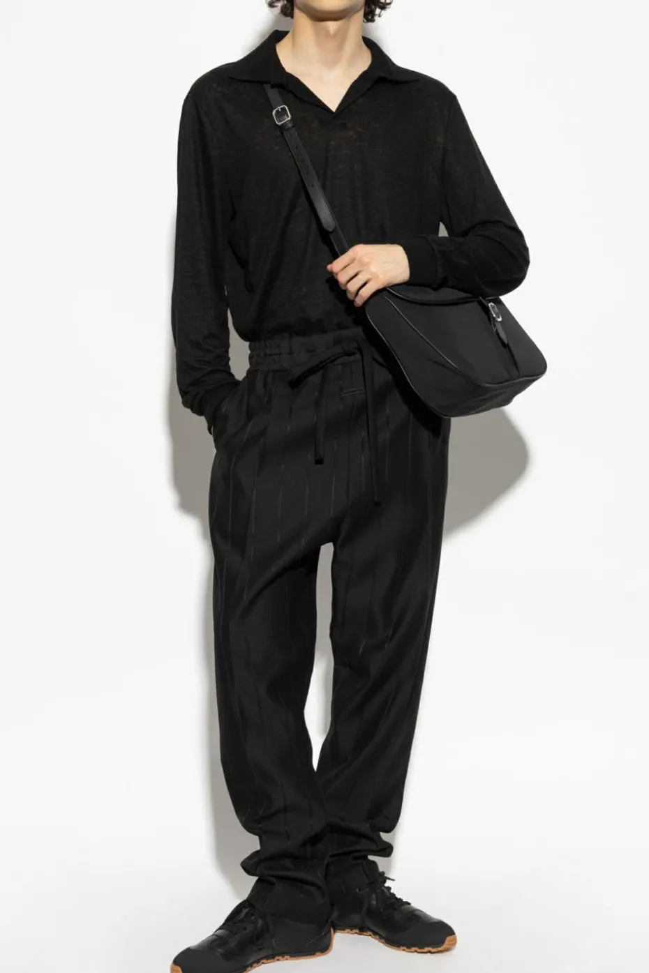 Giorgio Armani BLACK Linen polo