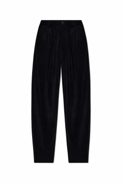Giorgio Armani BLACK Pants made of āfrotteā material