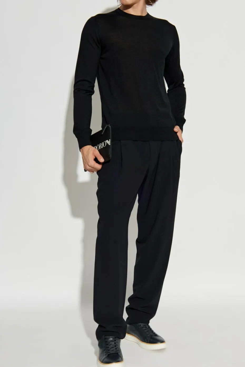 Giorgio Armani BLACK Thin wool sweater