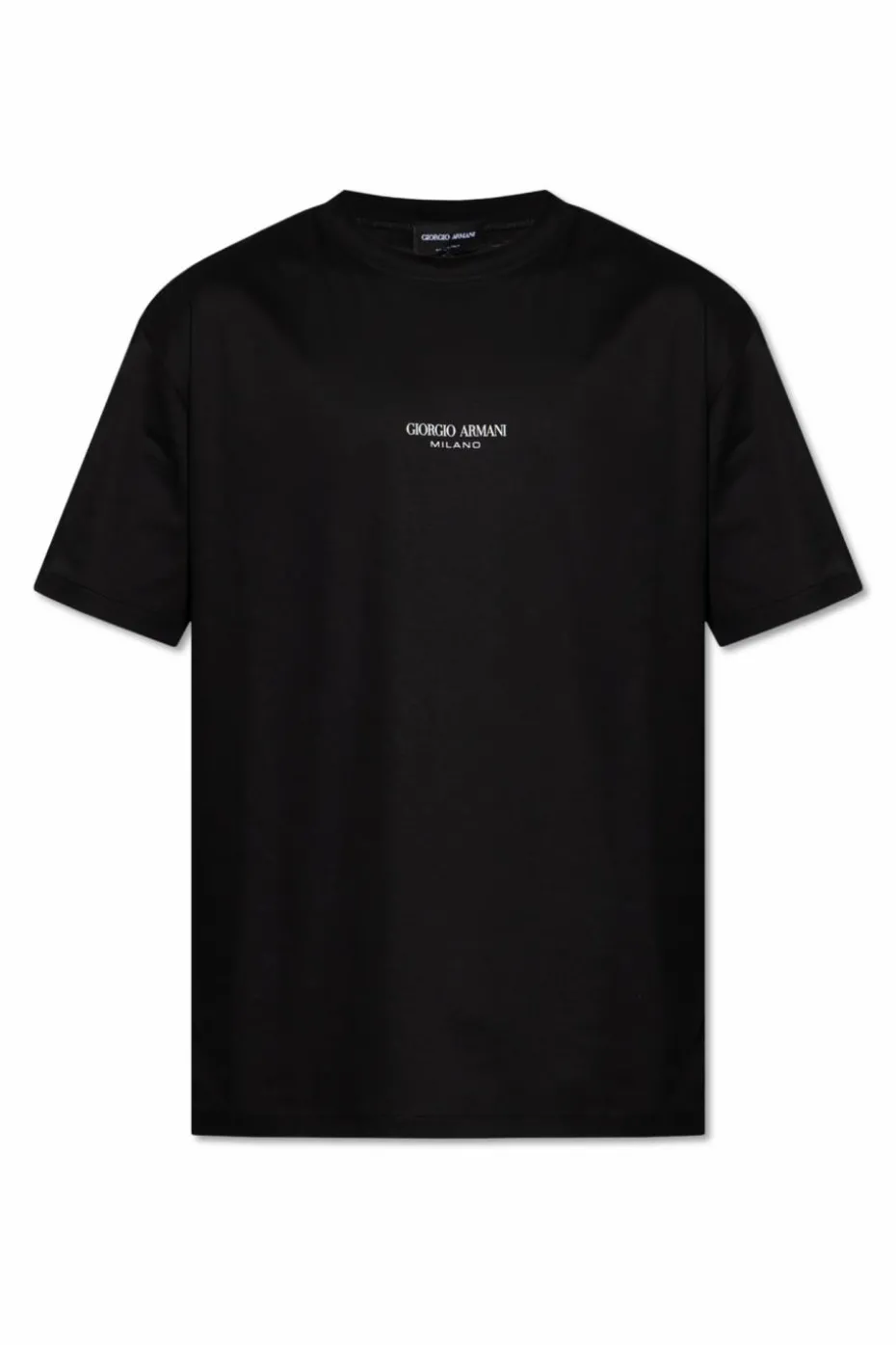 Giorgio Armani BLACK T-shirt with printed logo