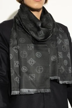 Giorgio Armani GREY Silk scarf