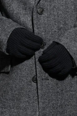 Giorgio Armani NAVY BLUE Cashmere gloves