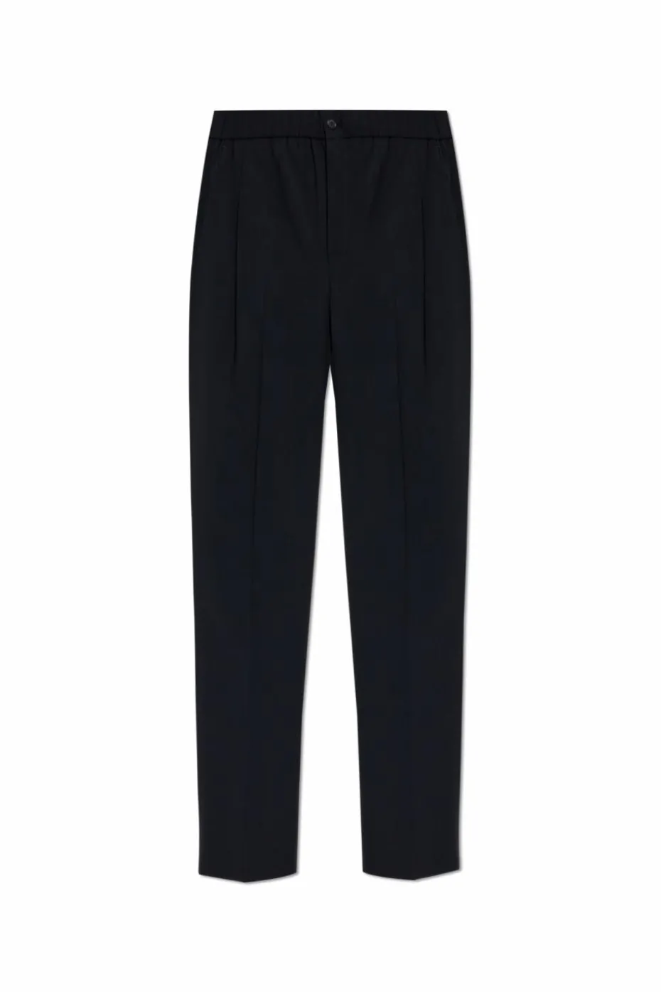 Giorgio Armani NAVY BLUE Wool pants with crease