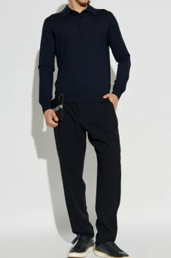 Giorgio Armani NAVY BLUE Wool sweater