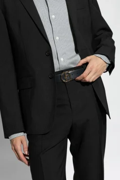 Giorgio Armani NAVY BLUE Reversible belt