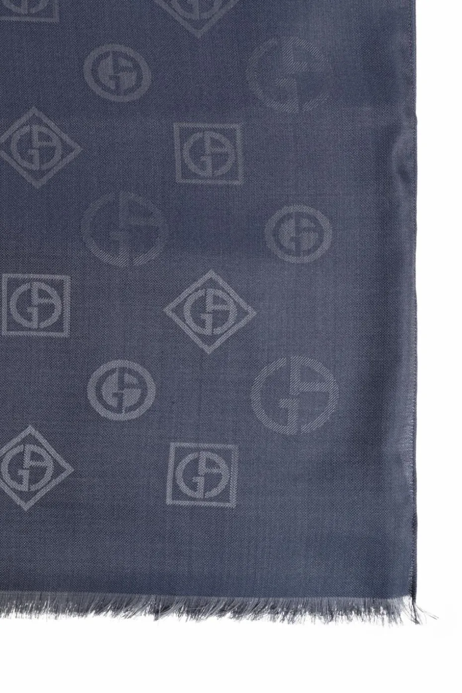 Giorgio Armani NAVY BLUE Silk scarf