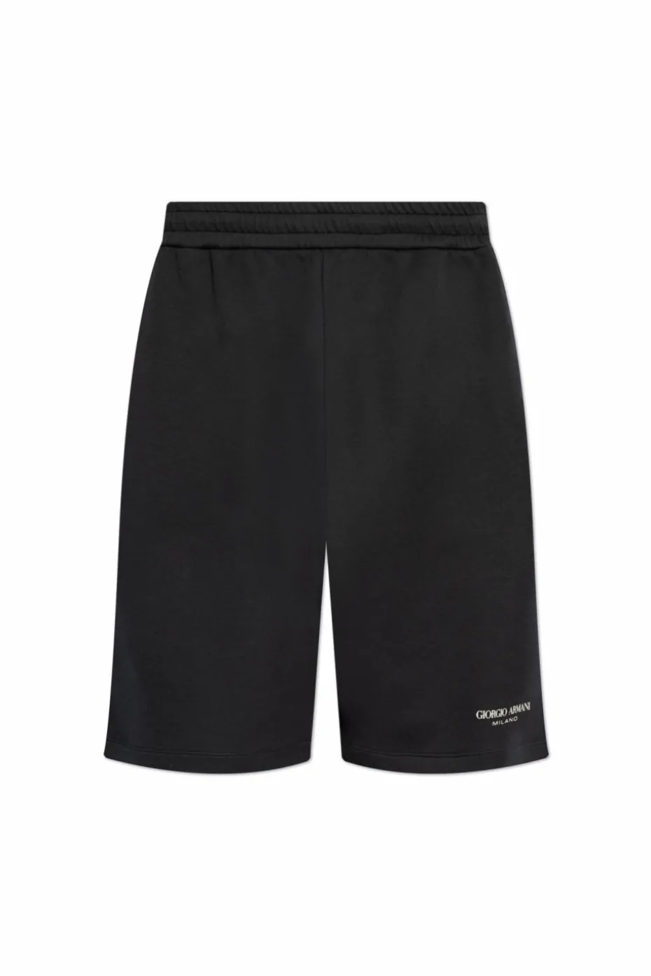 Giorgio Armani NAVY BLUE Shorts with printed logo