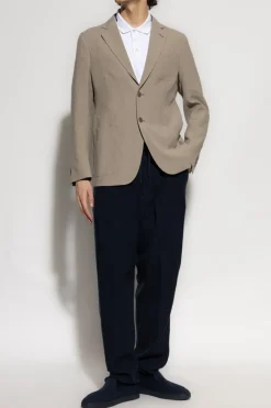 Giorgio Armani NAVY BLUE Loose-fitting pants