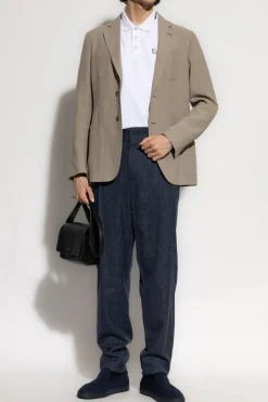 Giorgio Armani NAVY BLUE Pleated pants