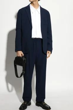 Giorgio Armani NAVY BLUE Blazer with open lapels
