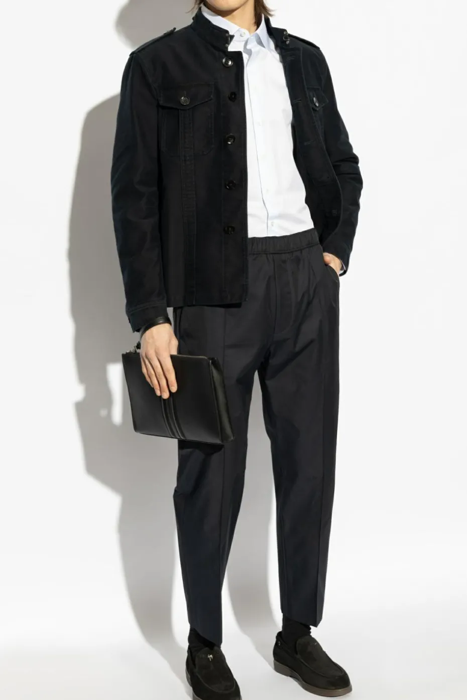 Giorgio Armani WHITE Shirt with striped pattern