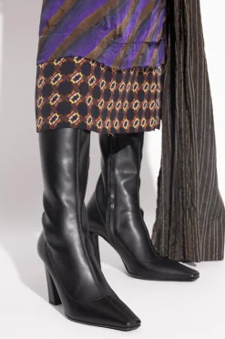 Giuseppe Zanotti BLACK Leather heeled boots