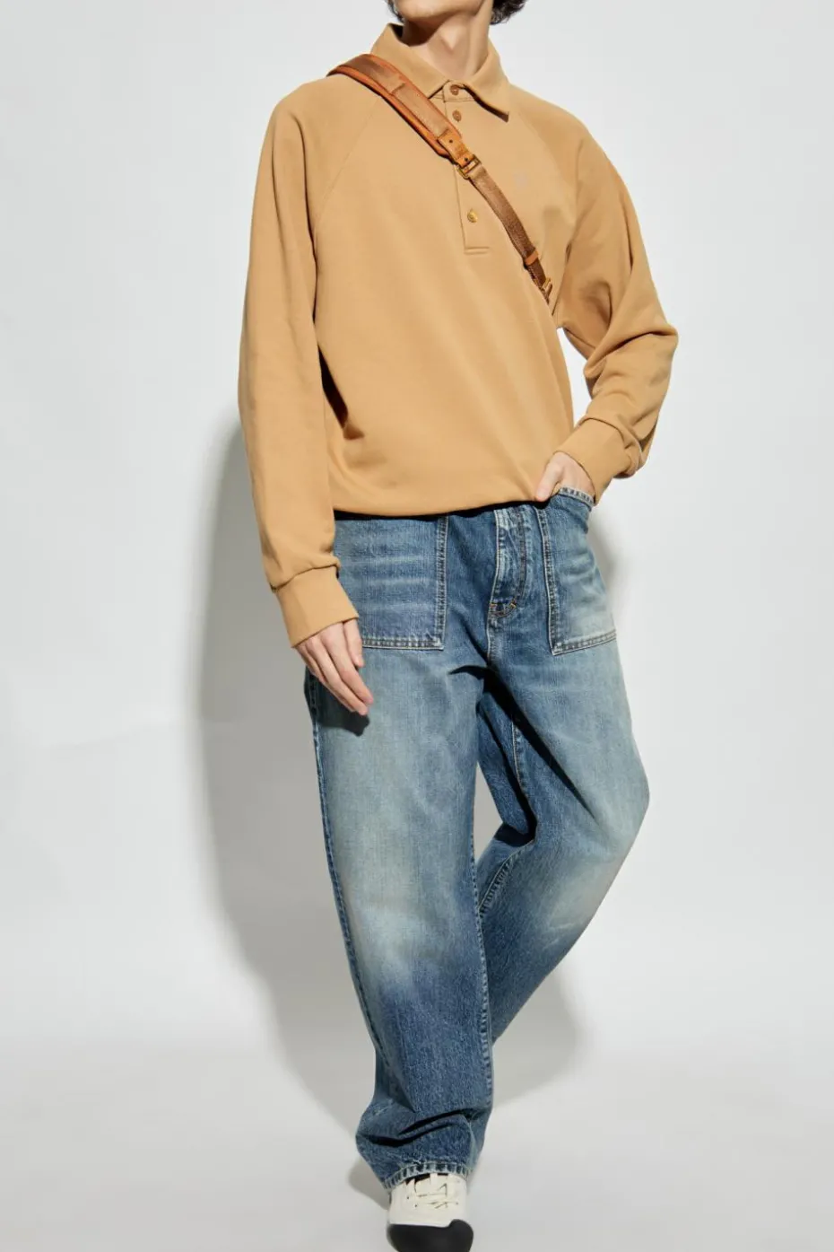 Givenchy beige Polo sweatshirt with logo