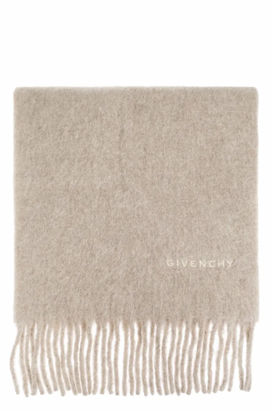 Givenchy beige Scarf with embroidered logo