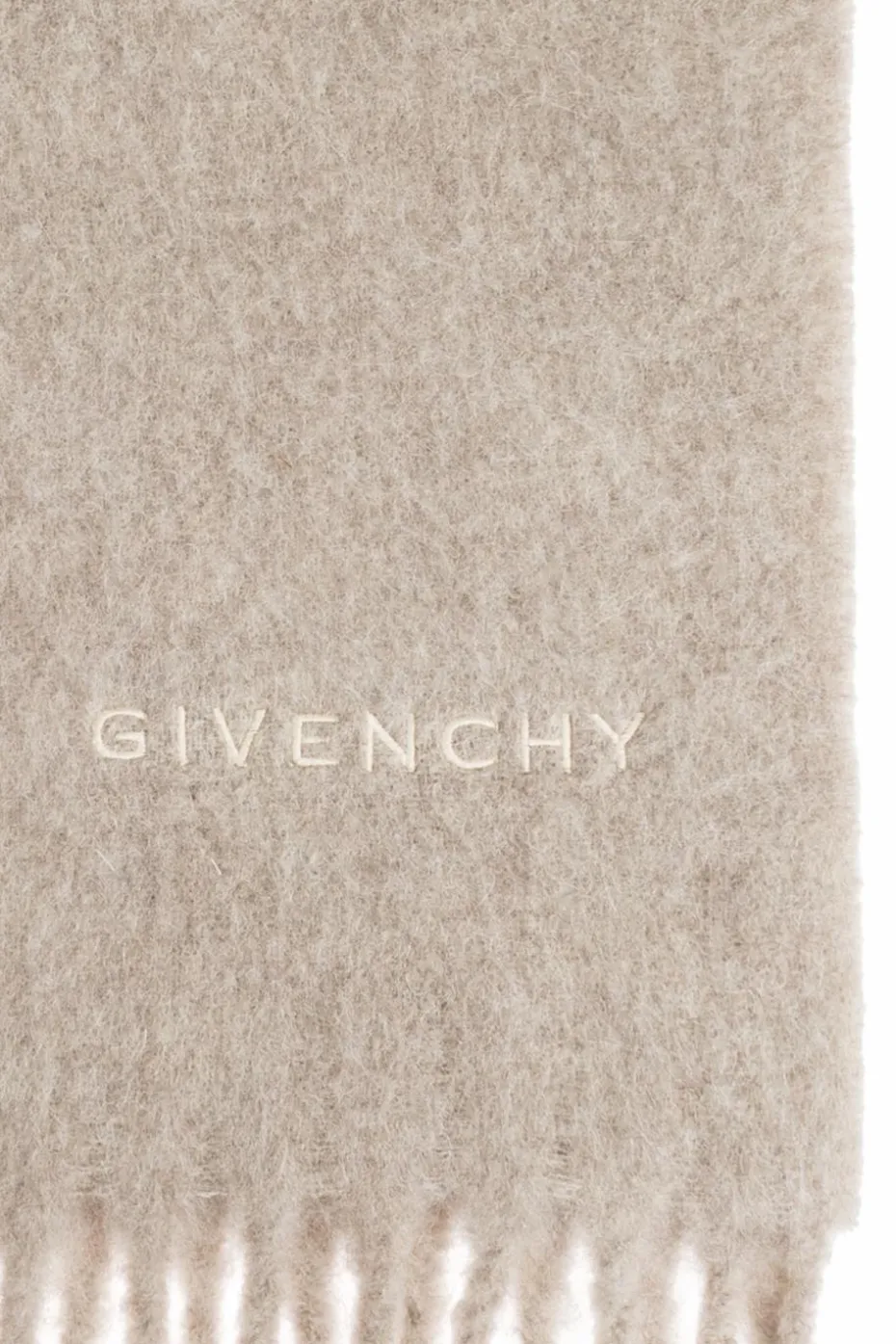 Givenchy beige Scarf with embroidered logo