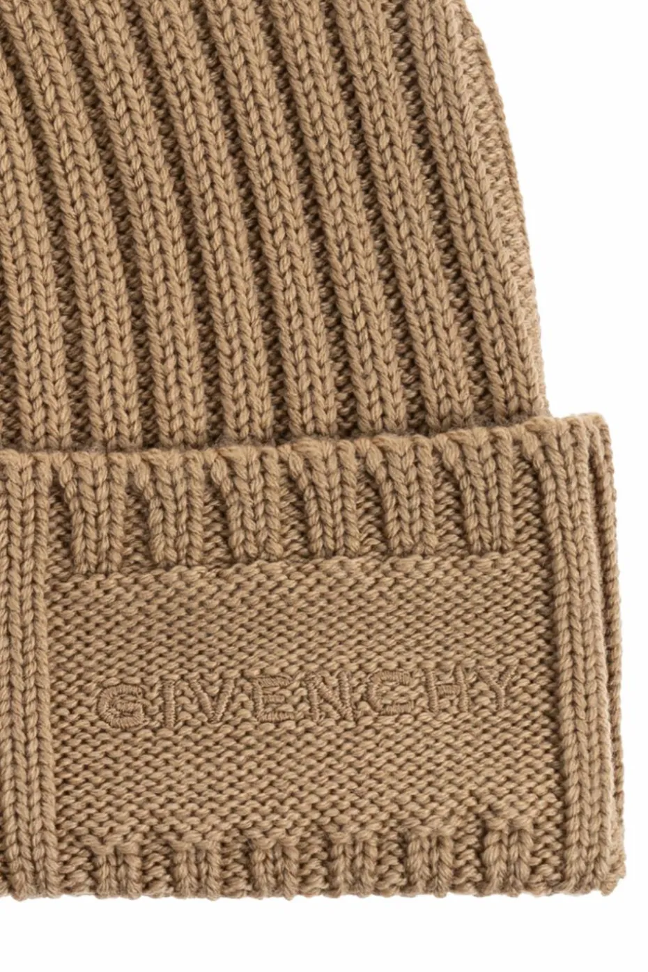 Givenchy beige Wool beanie with logo