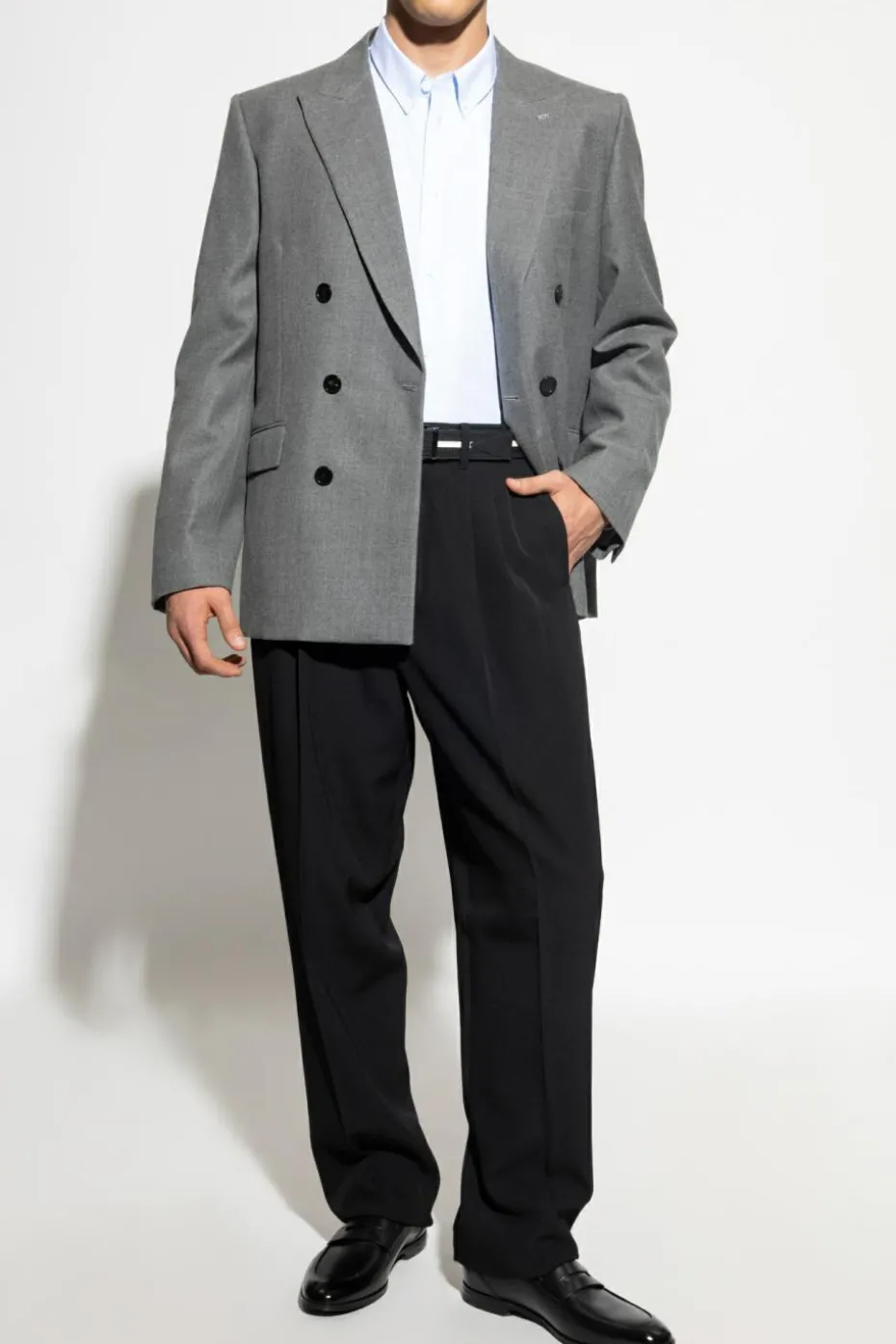 Givenchy BLACK Creased trousers