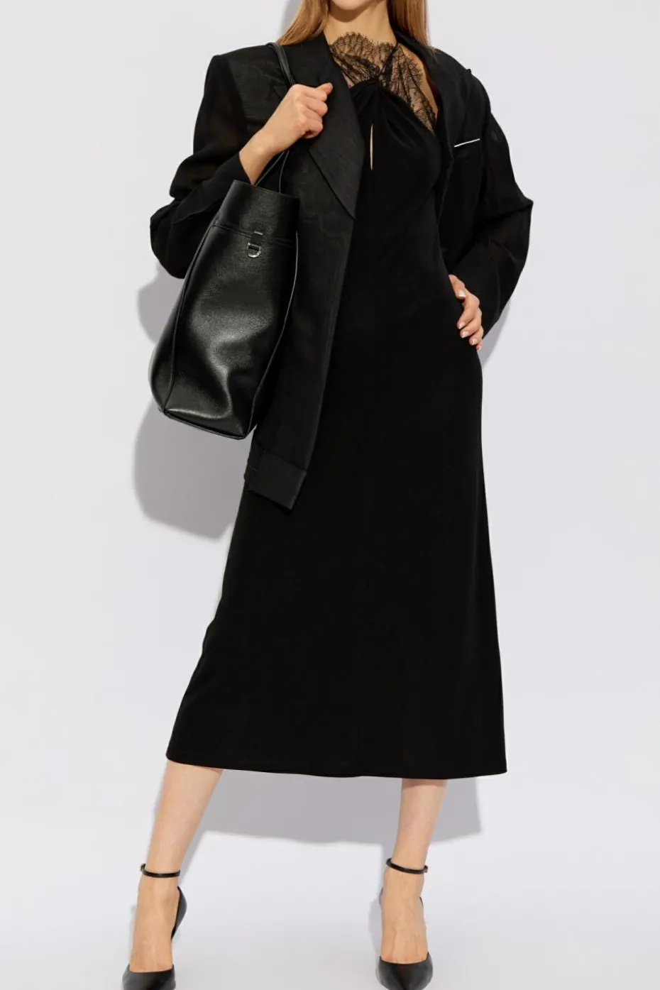 Givenchy BLACK Dress with lace trimming