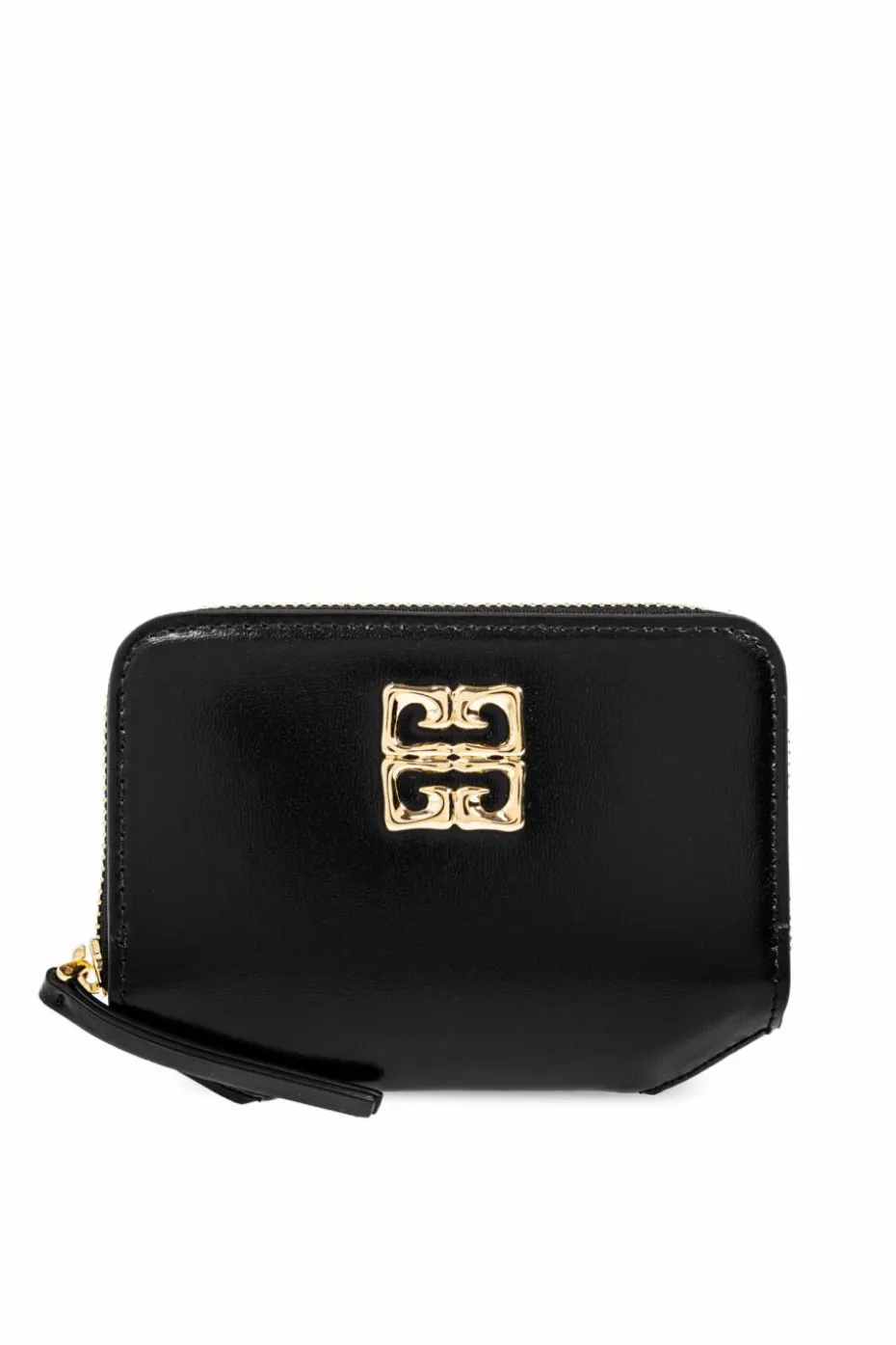 Givenchy BLACK Leather wallet with logo-shaped applique