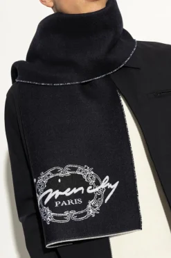 Givenchy BLACK Logo scarf
