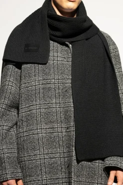 Givenchy BLACK Scarf with embroidered logo