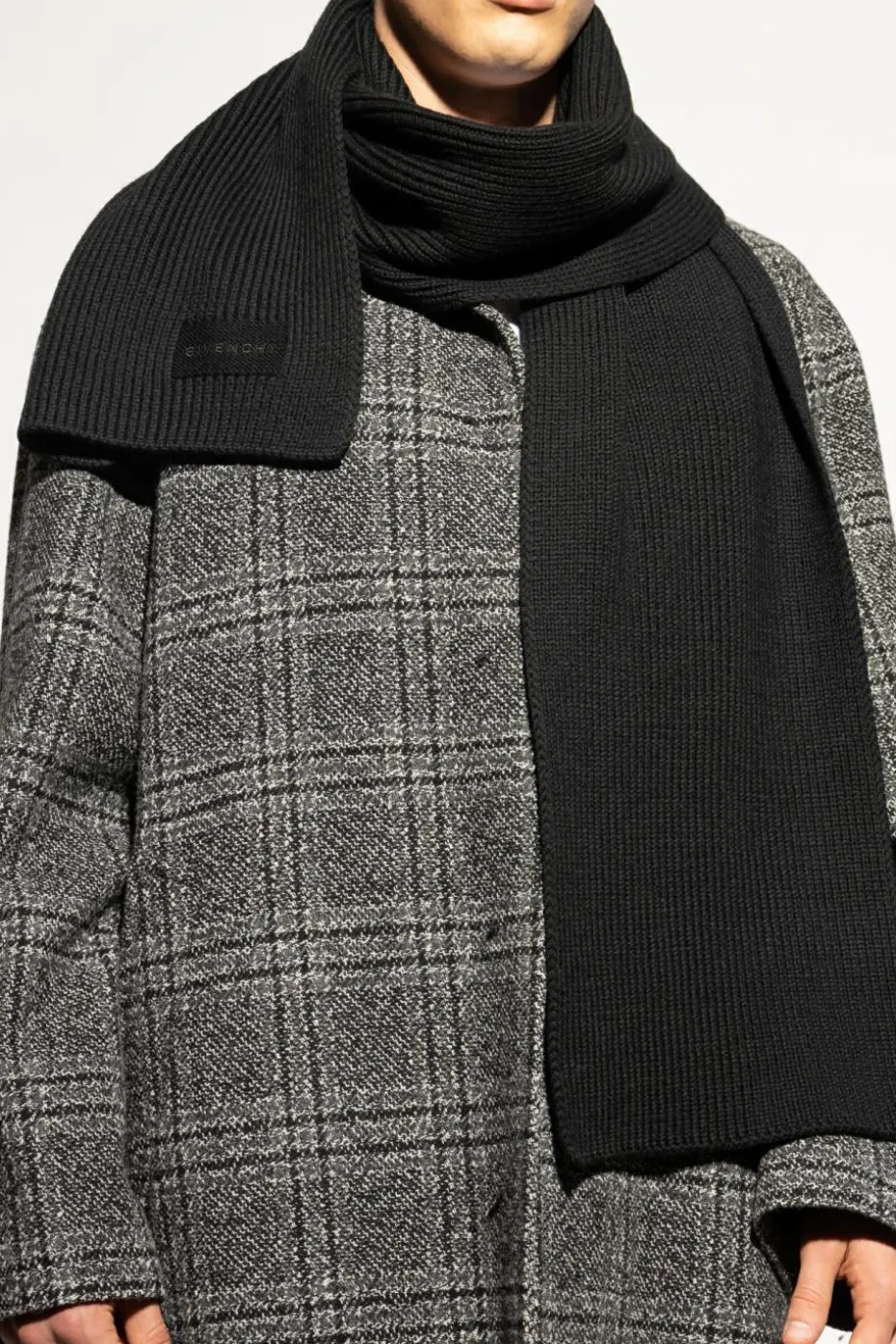 Givenchy BLACK Scarf with embroidered logo