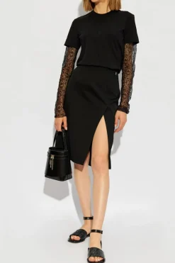 Givenchy BLACK Skirt with a slit