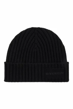 Givenchy BLACK Wool beanie with logo
