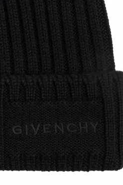 Givenchy BLACK Wool beanie with logo