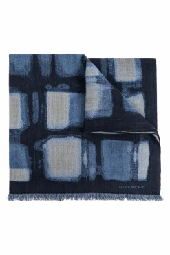 Givenchy BLUE Scarf with logo