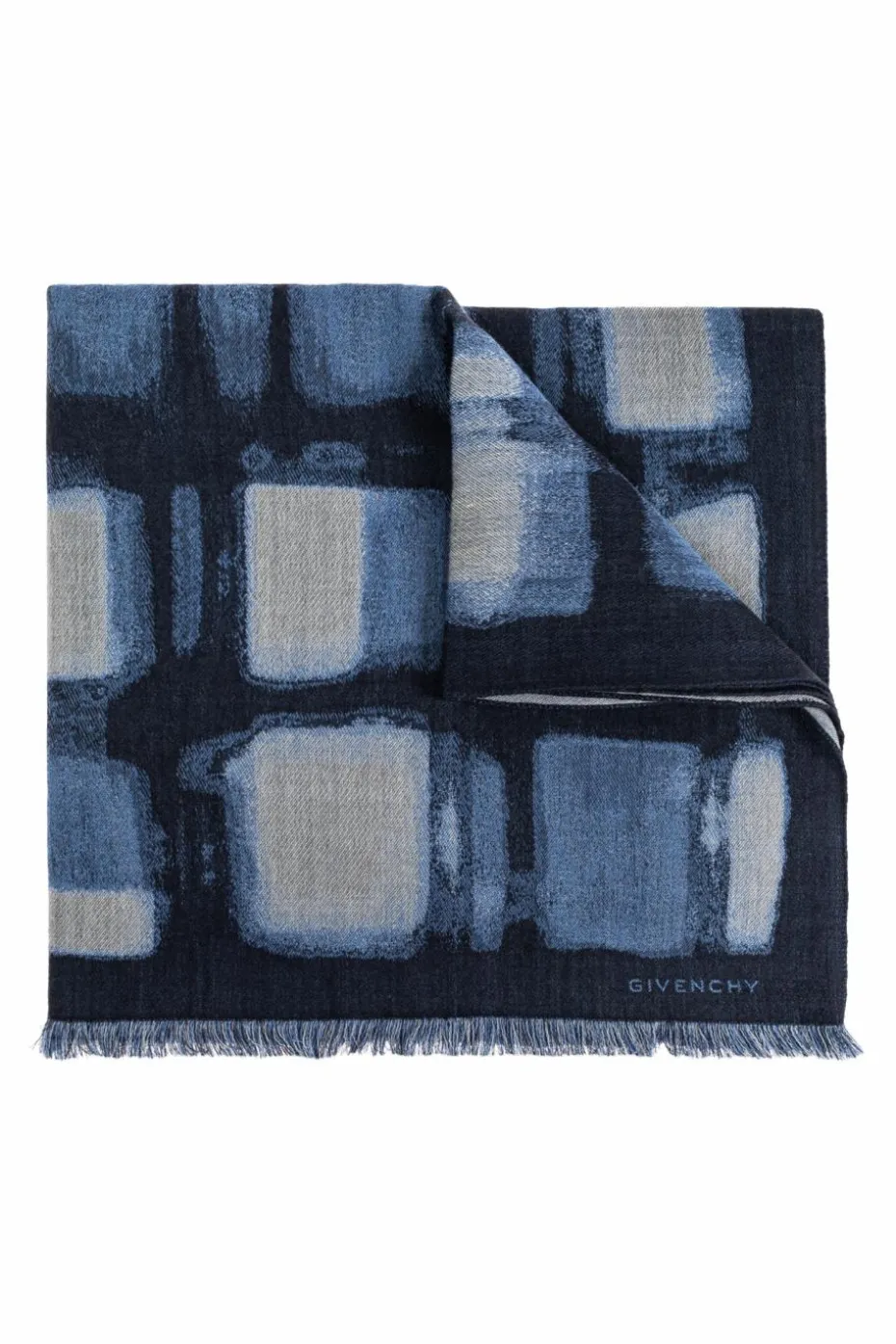 Givenchy BLUE Scarf with logo