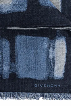 Givenchy BLUE Scarf with logo