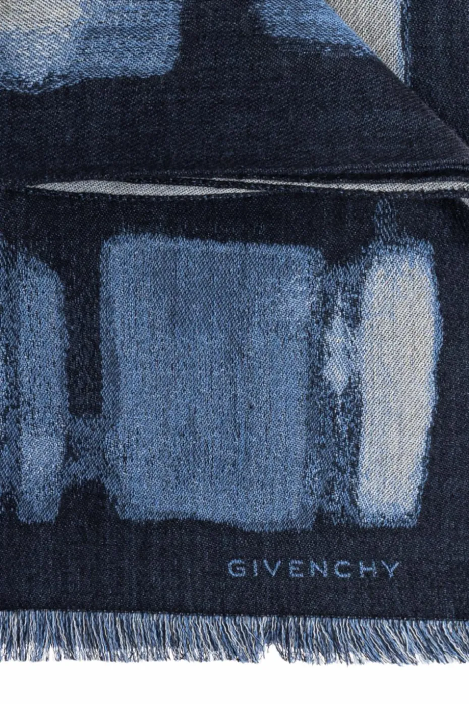 Givenchy BLUE Scarf with logo