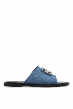 Givenchy BLUE Slides with logo