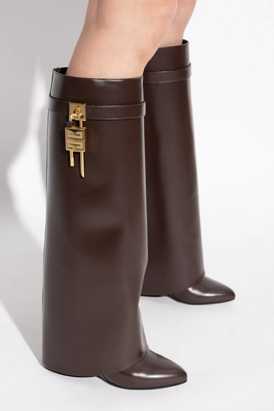 Givenchy BROWN Heeled boots `Shark`