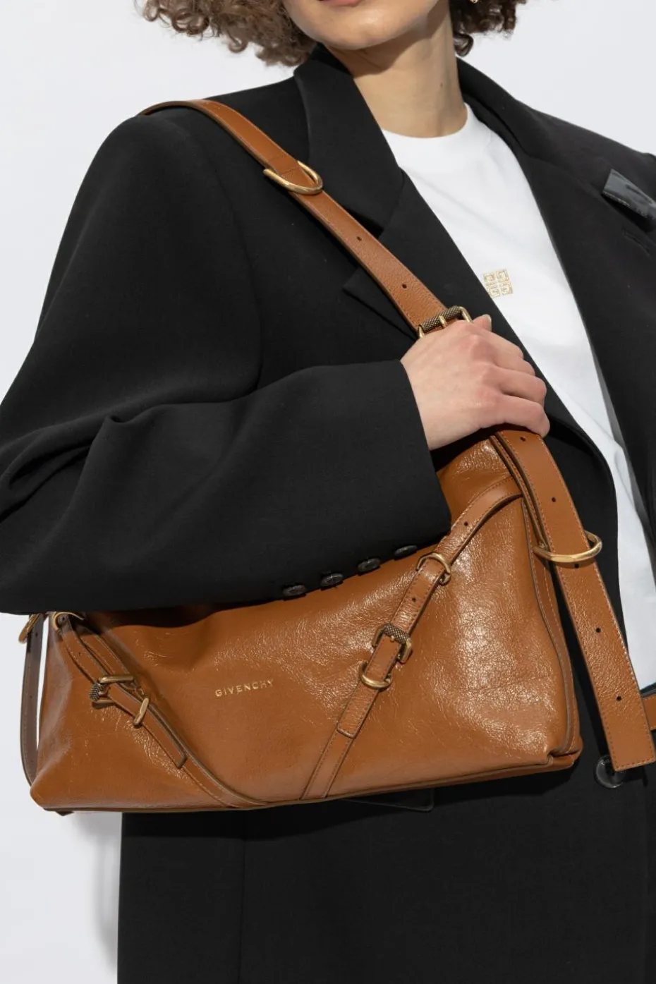 Givenchy BROWN ‘Voyou Medium’ Shoulder Bag