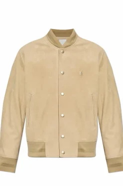 Givenchy cream Leather 'bomber' jacket